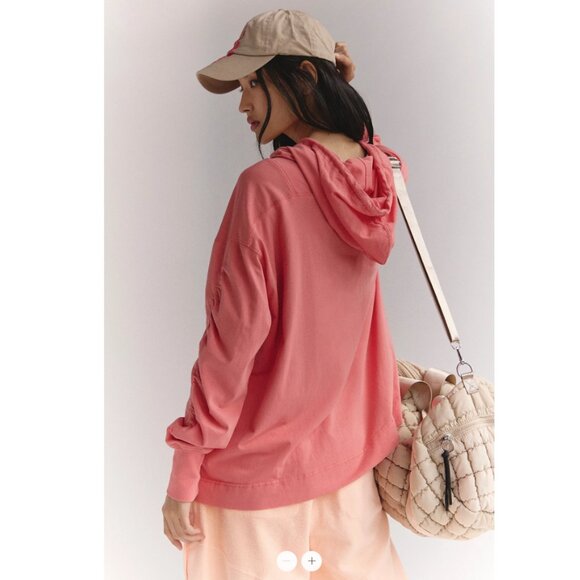 Fp Movement by Free People Hot Shot Hooded Layer Sweater Top - Picture 3 of 4